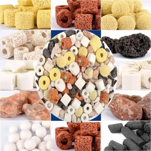 1Bags 420g Aquarium Filters Material Activated Carbon Ceramic Biochemical Balls Bacterial House Fish Tank Percolator Accessories