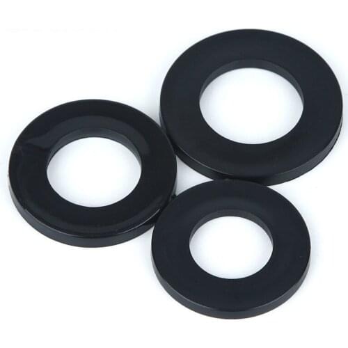 10PCS M8 M10 M12 M14 M16 M18 Black Nylon Gasket Plastic Flat Washer Heat-resistant Plastic Gasket