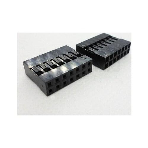 100PCS 2x7 14 Pin Dupont Jumper Wire Cable Housing Female Pin Connector Header