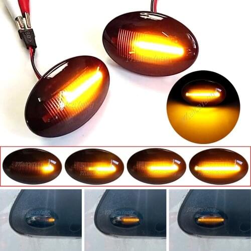2 pcs For Ford Fiesta III IV MK3 MK4 KA Mondeo I MK1 Transit Tourneo MK6 MK7 LED Dynamic Side Marker Indicator Sequential Light