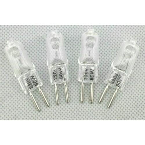 5pcs/lot Halogen G5.3 220v 50w 35w 20w halogen crystal Light g5.3 220v Machine work lamp