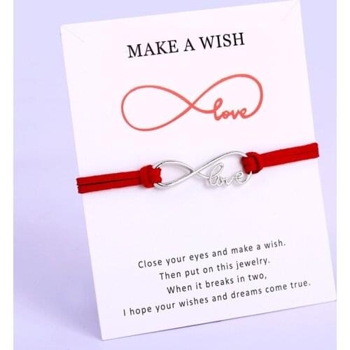 Infinity Love Best Friends Charm Bracelets Women Girl Men Boy Unisex Fashion Trendy Jewelry Christmas Gift Drop Shipping