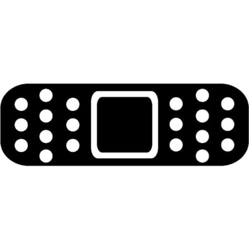 12.7cm*4cm Band Aid Fashion Car-Styling Decorative Window Decal Vinyl Stickers Black/Silver S3-4784