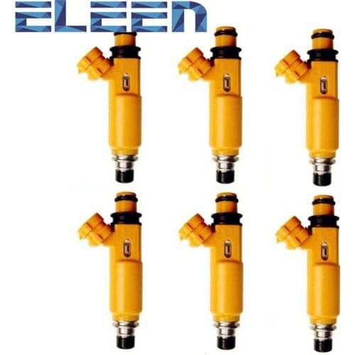 Deleen 6x For 1998-2004 M itsubishi Montero Sport 3.5L 6Pcs Oem Fuel Injector