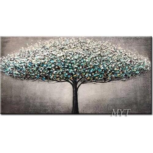 The Tree At Lifes Full Flowering Abstract Oil Painting On Canvas Living Room Home Pictures Modern Wall Art 100% Handpainted