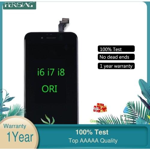 FERISING Original LCD Screen For iPhone 6 6S 7 8 Screen OEM LCD Display Digitizer Touch Replacement For iPhone6 iPhone7 iPhone8