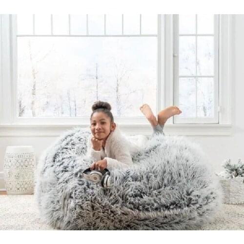 Single person sofa bean bag plush lazy sofa cute round sofa bedroom sofa one generation
