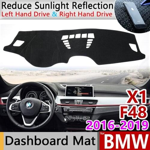 For BMW X1 F48 2016 2017 2018 2019 Anti-Slip Mat Dashboard Cover Pad Sunshade Dashmat Protect Carpet Anti-UV Car Accessories Rug