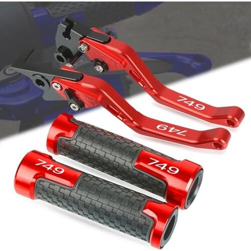 FOR DUCATI 749 S R 749S 2003-2006 2005 2004 Motorcycle CNC Aluminum Brake Clutch Levers Handlebar Grip Handle Hand Grips Parts