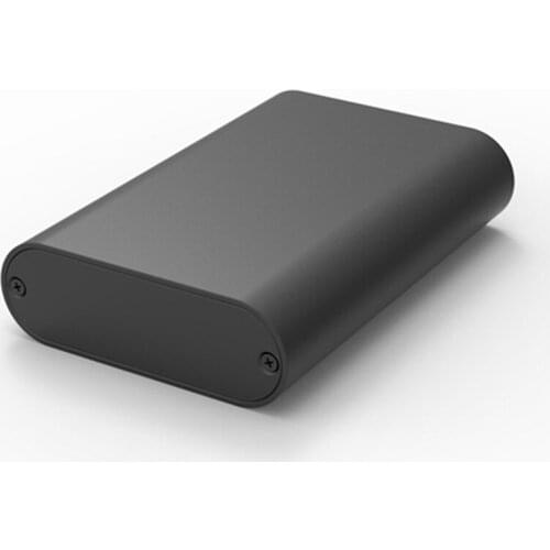 69.8*23.6-110mm electrical junction box black integrated case aluminum housing enclosure for router module PCB