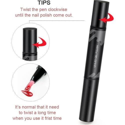 Nail Gel Pen Glue Design Art Manicure Venalisa 30 Colors Soak Off Enamel Convenience Clean Nail Glue Pen