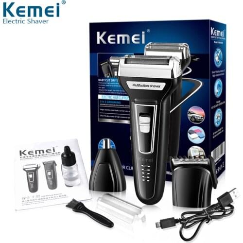 Kemei KM-6559 Adult New Electric Clipper Electric Hair Trimmer Razor Nose Hair Multi-function USB Rechargeable Men Hair Clipper