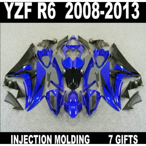 Brand new bodywork for YAMAHA R6 fairings 2008 2009 - 2013 blue deep gray black fairing kit ABS 08 09 10 11 12 13 YZF R6