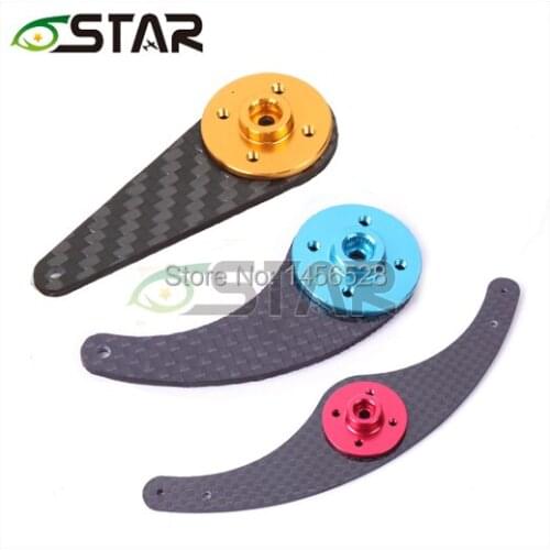 Free Shipping CNC alloy metal SERVO DISC ARM+CARBON SERVO ARMS COMBO 23T 24T 25T futaba jr hitec servo extended arm servo kit