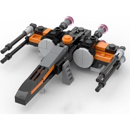 MOC 1:125 Aircraft bricks Empire Detector Robot Fighter Military Weapon Model Creative DIY Kids Puzzle Collection Toys Boy Gift