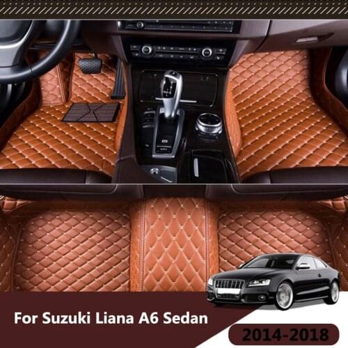 Custom Carpets For Suzuki Liana A6 Sedan 2018 2017 2016 2015 2014 Car Floor Mats Styling Foot Pads Car Accessories Interior Rugs