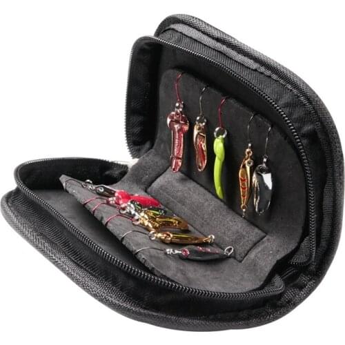 LUSHAZER Fishing Spinner Baits with Bag Fishing Lures Spinnerbait Spoon Lure Wobbler Metal Bait Artificial Bait