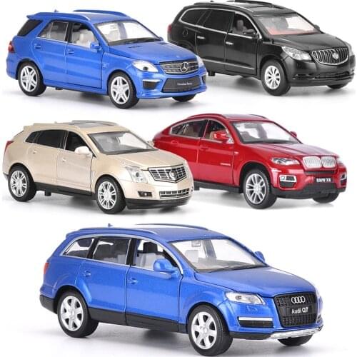 1/32 Alloy Scale Car Models Die-cast coche Electric Toys for Children mkd2 1:32 auto Vehicle Audi Q7 X6 benz Buick Cadillac