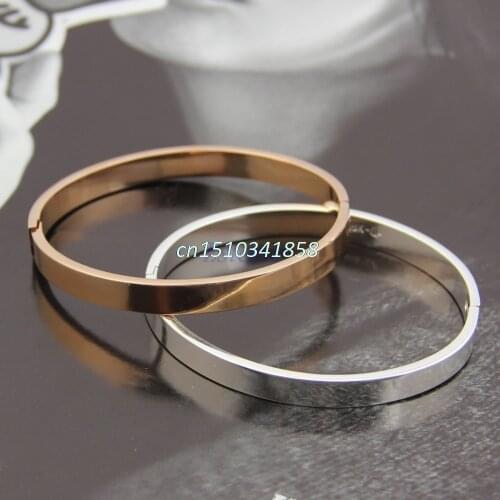 Fashion Women Polished Stainless Steel Girls Bracelet Bangle Wristband Cuff Top #Y51