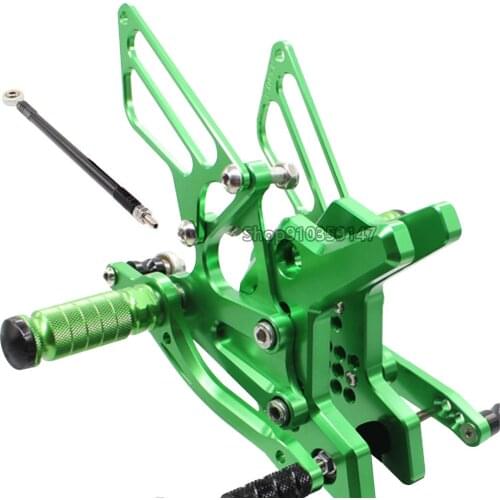 Motorcycle Adjustable Rearsets Foot Pegs Footrest for KAWASAKI Z750 2004-2006 2005