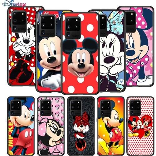 Mickey mouse cartoon for Samsung S20 FE Ultra Plus A91 A81 A71 A51 A41 A31 A21S A72 A52 A42 A02S Soft Black Phone Case