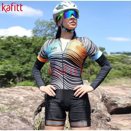 Kafitt New conjunto ciclismo road bike ropa ciclismo cycling shorts cycling jersey macaquinho ciclismo conjuntos de mujer verano