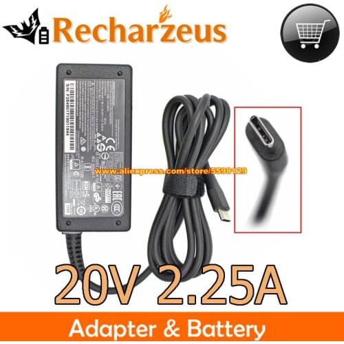 Genuine Chinony A16-045N1A Ac Adapter AC45R053L 45W Type C For ACER SWIFT7 SPIN7 Power Supply 00HM634 01FR032 5A10K34713 00HM640