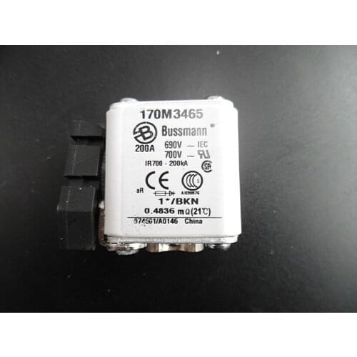 Fuses: 170M3564 160A 690V / 170M3565 200A / 170M3566 250A / 170M3567 315A 690V aR