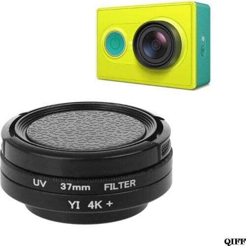 Drop Ship&Wholesale 37mm UV Lens Filter + Lens Ring Adapter + Protective Cap for Xiaomi Yi Camera APR28