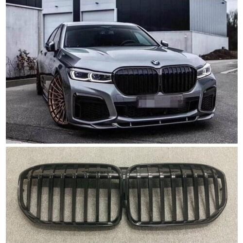 NEW High Quality ABS Black Mesh Grille Trim Racing Grills Fits For BMW 7 Series G12 2020 2021
