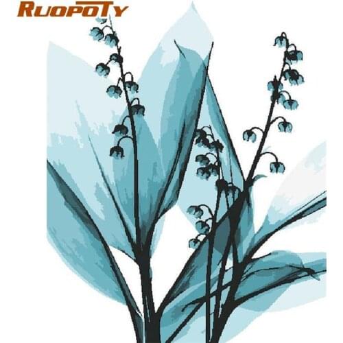 RUOPOTY Picture By Numbers For Adukts 40x50cm Frame On Canvas Acrylic Oil Paint By Number Home Living Room Wall Decor Artcrafts