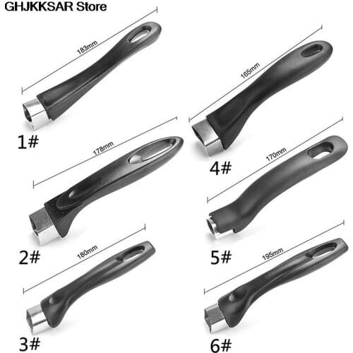 Removable Pot Handle Household Long Anti Scalding Durable Pan Replacement Bakelite Grip Universal Ergonomic Kitchen Accessories