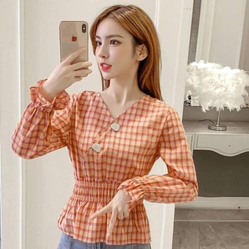 Skyenunim Women's Plaid Shirts