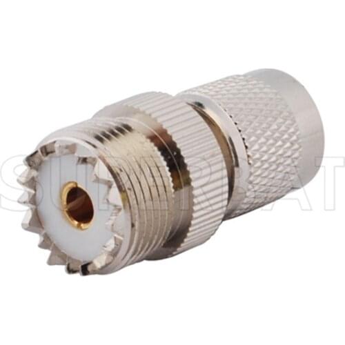 Superbat 5 pcs TNC-UHF Adapter TNC Plug to UHF Jack Straight RF Coaxial Connector