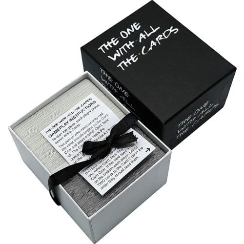 The One With All The Cards Drinking Party Game For Friend TV- Box Against The Friend Q&A Dialogue Card Game