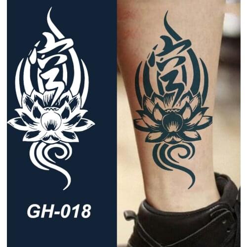 Waterproof Tattoo Stickers Juice Lasting Women Children Kids Temporary Fake Tattoo Foot Face Neck Arm Leg Body Decorations Tool