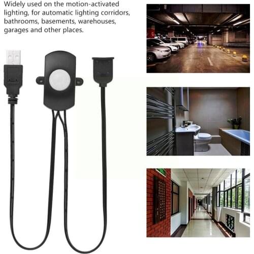 High quality DC 5V USB Body Infrared PIR Motion Sensor For LED Light Switch Strip Automatic R5T5