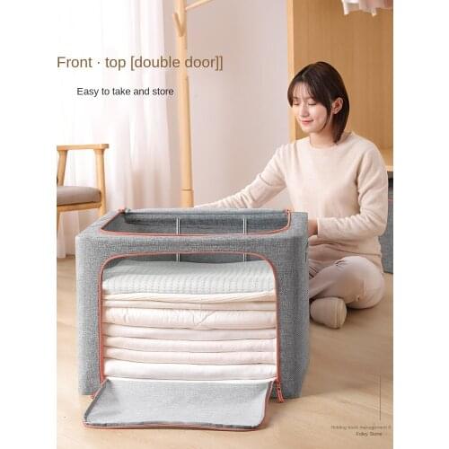 Clothes storage box artifact fabric home finishing box foldable storage box bag wardrobe clothing basket bag