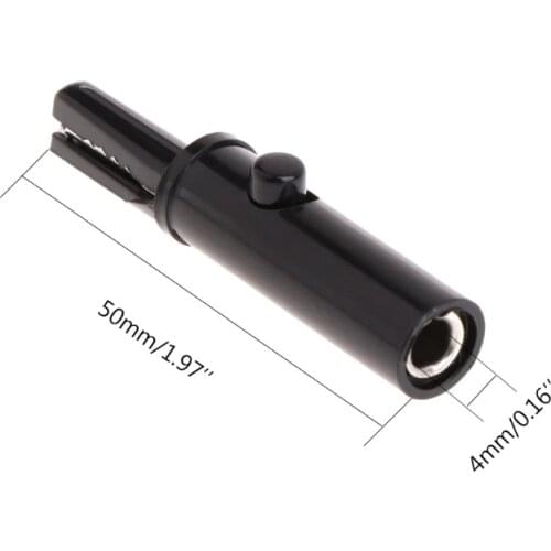 2 Pcs Push Button Type Full Protective Alligator Clips For Professional Multimeter 'tiaojia