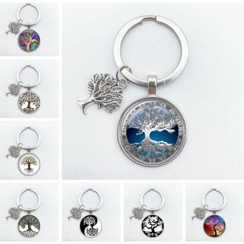 2020 FashionTree of Life KeyChain Vintage Handmade Art Key Chain Key Rings Party Gift Tree of Life Jewelry