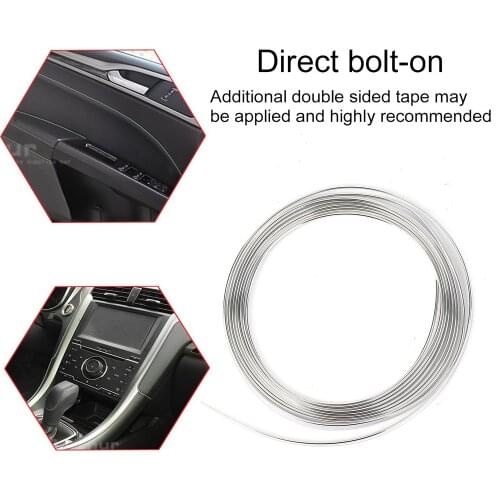 5m/lot Car-Styling Universal DIY Cold Line Flexible Interior Decoration Moulding Trim Strips Car Styling Accessories