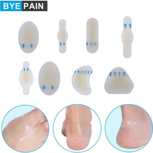 8Pcs/Set Foot Care Blister Gel Guard, Adhesive & Waterproof Foot Blister Pad Bandages for Heel Protect, Sport Skin Blister Pads