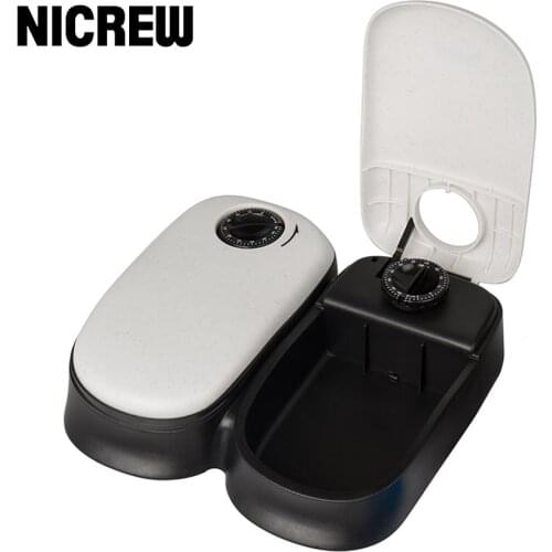 Nicrew Pet Dog Timing Automatic Feeder For Cats Dogs Pet Dry Food Dispenser Dish Bowl Dog Feeder Bowl Large Capacity Dispenser