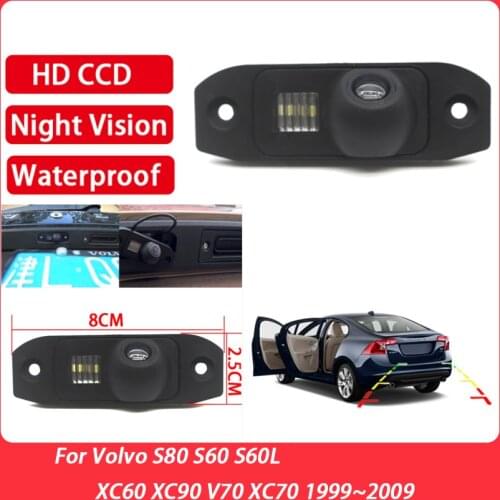 Car Rear View Reverse Camera For Volvo S80 S60 S60L XC60 XC90 V70 XC70 1999~2009 Full HD Night Vision Backup Camera Waterproof