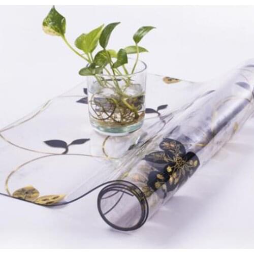 BALLE 1.5mm Transparent Strong PVC Tablecloth Plastic Mat Pad Clear Table Cover Soft Glass for Rectangle Table Dining Desk