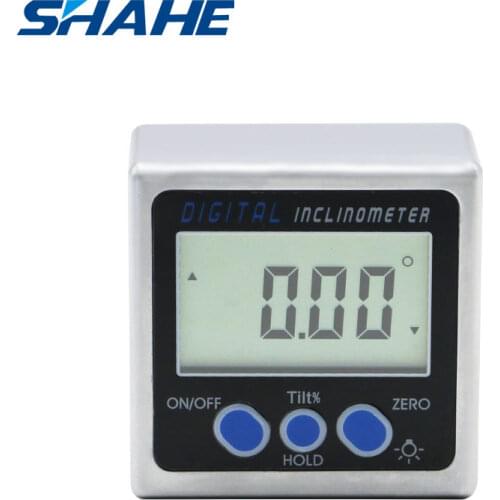 SHAHE Digital Protractor Metal Inclinometer Angle Finder Magnetic Base Precision Level Box for Woodworking, Drilling Machinery