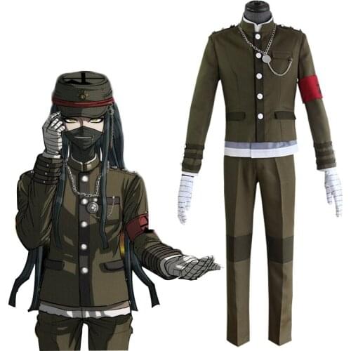 Danganronpa Dangan Ronpa V3:Killing Harmony Korekiyo Shinguji School Uniform Cosplay Costume Anime Halloween Clothes Wig C150M21
