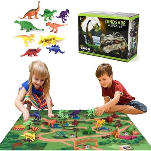 Childrens Dinosaur Toy Simulation Animal Large Tyrannosaurus Plastic Model Dinosaur World Game Carpet Scene Suitable For Babies