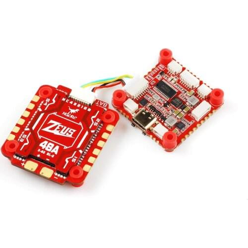 HGLRC Zeus F748 STACK 3-6S MPU6000 F722 Flight Controller 48A BLHELIS 4in1 ESC for FPV Racing Freestyle Drones DIY Parts