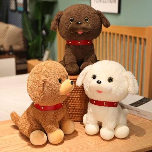 25/35/50CM Animals Simulation Teddy Dog Lady Stuffed Toys Dolls